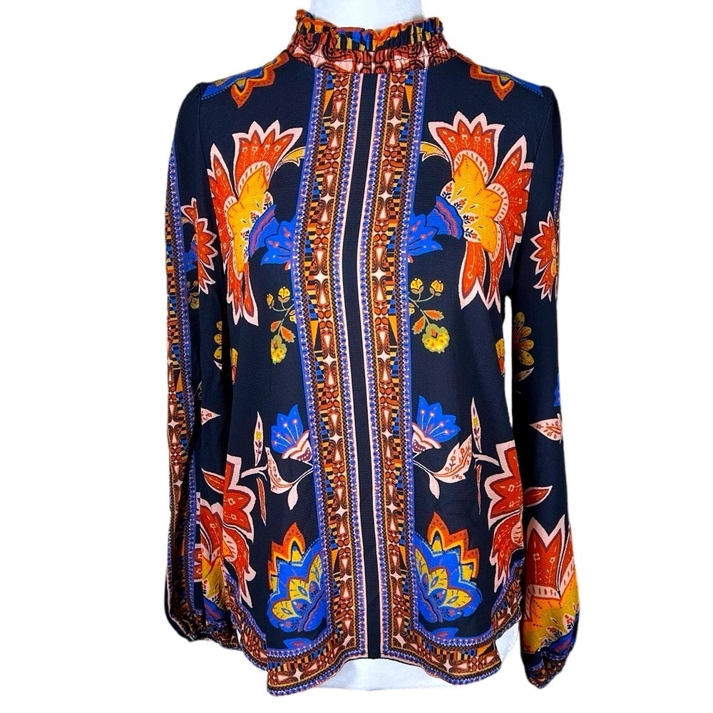 Perfect Fall Statement Braeve Bohemian Blouse Women's Size Small